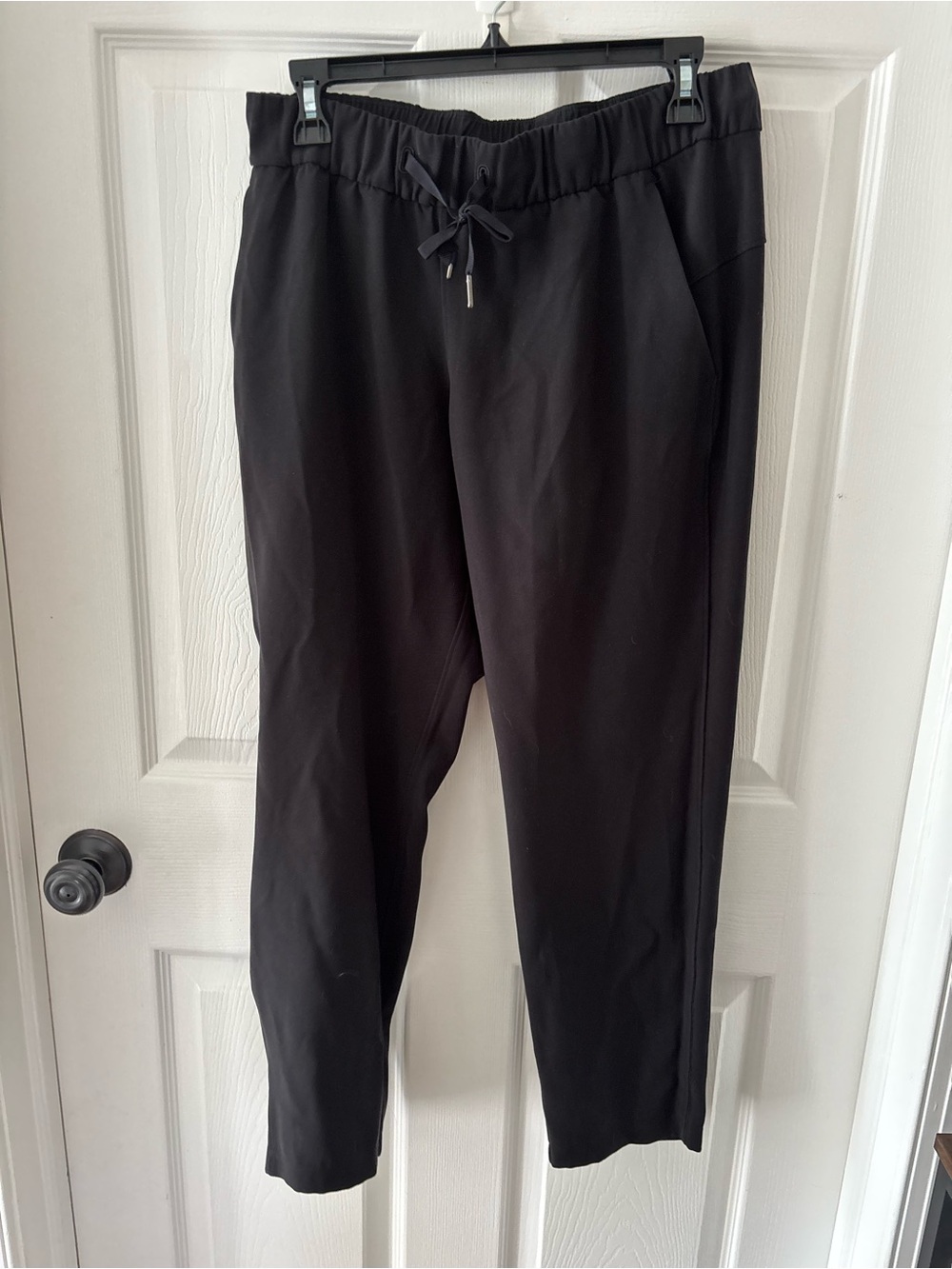 lululemon athletica Black Ankle Cropped Drawstring Pants